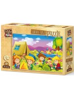 Дървен пъзел Art Puzzle от 25 части - Време за къмпинг Дървен пъзел Art Puzzle от 25 части - Време за къмпинг