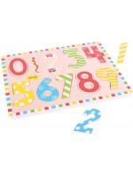 Дървен пъзел Bigjigs  - Цифрите от 0 до 9