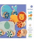 Дървен пъзел Djeco Vissa Doudou - Животни