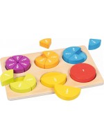 Дървен пъзел Goki - Дроби Дървен пъзел Goki - Дроби