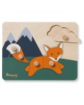 Дървен пъзел Hauck - Puzzle N Sort, Fox