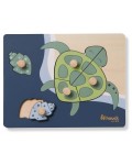 Дървен пъзел Hauck - Puzzle N Sort, Turtle