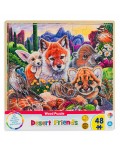 Дървен пъзел Master Pieces от 48 части - Животни в пустинята