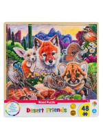 Дървен пъзел Master Pieces от 48 части - Животни в пустинята