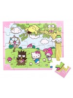 Дървен пъзел Micki - Hello Kitty, 20 части