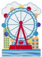 Дървен пъзел Orange Tree Toys - Окото на Лондон