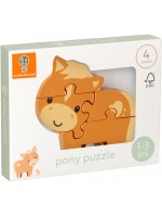 Дървен пъзел Orange Tree Toys - Пони
