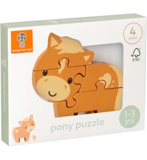Дървен пъзел Orange Tree Toys - Пони