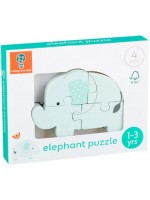 Дървен пъзел Orange Tree Toys - Слон