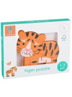 Дървен пъзел Orange Tree Toys - Тигър