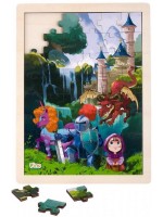 Дървен пъзел от 48 части Pino Приказки - Водопад Дървен пъзел от 48 части Pino Приказки - Водопад