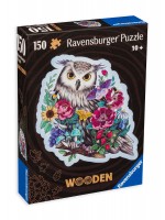 Дървен пъзел Ravensburger от 150 части - Мистериозната сова