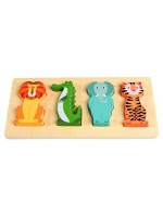 Дървен пъзел Rex London Colourful Creatures - Животни