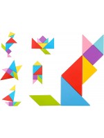 Tooky Toy Дървен пъзел Танграм Tooky Toy Дървен пъзел Танграм