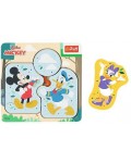 Дървен пъзел Trefl - Mickey Mouse & Friends, 6 части