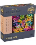 Дървен пъзел Trefl от 1000 части - Разноцветна котка