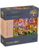 Дървен пъзел Trefl от 500+1 части - Вълшебен свят