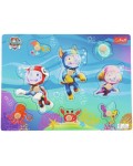 Дървен пъзел Trefl - Пес патрул под водата,  8 части
