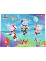 Дървен пъзел Trefl - Пес патрул под водата, 8 части Дървен пъзел Trefl - Пес патрул под водата, 8 части