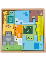 Дървен пъзел Trefl - Pixel Gang