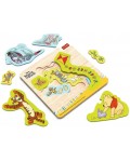 Дървен пъзел Trefl - Winnie The Pooh, 12 части, многослоен