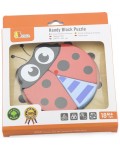 Дървен пъзел Viga Toys - Калинка, 4 части