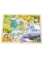 Дървен пъзел Viga Toys - Океан, 48 части