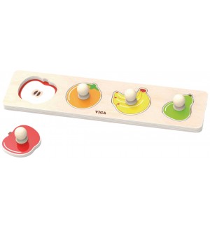 Дървен пъзел Viga Toys - Плодчета