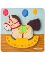 Дървен пъзел Woody - Конче, 5 части Дървен пъзел Woody - Конче, 5 части
