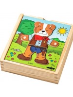 Дървен пъзел Woody - Кучето Джаф