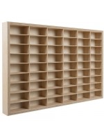 Дървен рафт за колички Kruzzel - С 54 отделения