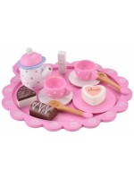 Дървен сервиз за чай Wooden - Розов Дървен сервиз за чай Wooden - Розов