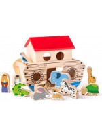 Дървен сортер-кораб с животни Woody, Ноев ковчег