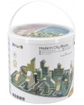 Дървен строител Viga Toys PolarB - Модерен град, 56 части