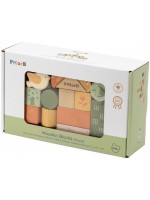 Дървен строител Viga Toys PolarB - Цветни блокчета, 50 части