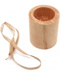 Дървен свещник за чаена свещ Ем Арт - 7 x 6 cm
