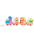 Дървен влак Orange Tree Toys - Сортер с животни