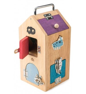 Дървен затвор за чудовища Tender Leaf Toys - Monster Lock Box