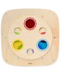 Дървена активна дъска Viga Toys - Смесване на цветове, по Монтесори, за стена