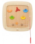 Дървена активна дъска Viga Toys - Стенна игра Пинбол