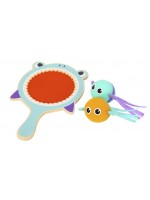 Дървена детска игра с хилка Tooky Toy -  Хвани акулата