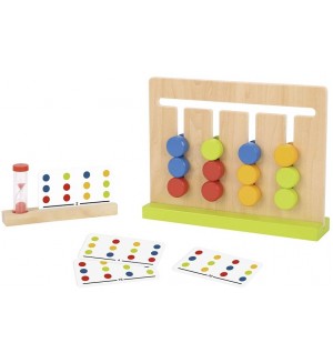 Дървена детска логическа игра Tooky Toy - Цветове