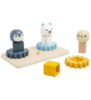 Дървена еко игра за сортиране Bigjigs - Арктика