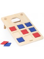 Дървена игра 2 в 1 Viga Toys – Торбички за хвърляне и морски шах