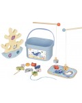 Дървена игра 3 в 1 Tooky Toy - Риболов