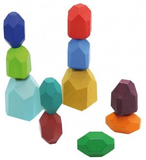 Дървена игра Andreu toys -Камъчета за подреждане