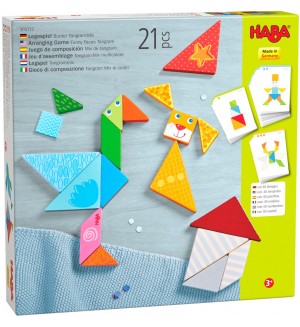 Дървена игра Haba - Лица, 21 части