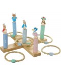 Дървена игра с рингове Orange Tree Toys Petter Rabbit - Hoopla