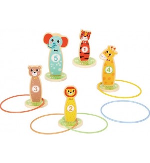 Дървена игра с рингове Tooky Toy
