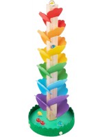 Дървена игра с топче 2 в 1 Tooky Toy